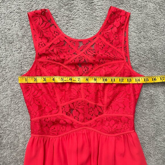 BCBGeneration | Flowy Lace Dress | Color: Orange/Red | Size: 4 - Picture 8 of 12
